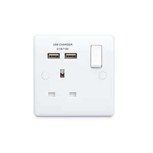 BG 13A Switched Socket with USB Charger BG821U