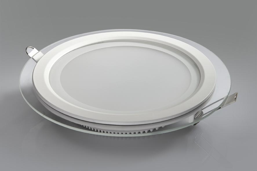 LED Round Glass Down/Panel Light (Daylight) 12W CCT 6000K