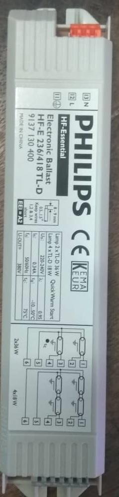 Philip Electronic Ballast HF-E-236/418TL-D Philips