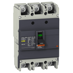 Circuit breaker Easypact EZC250N - TMD - 200 A - 3 poles 3d