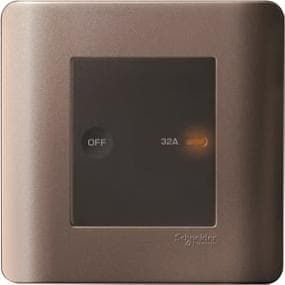 32A 1 Gang Full-Flat Double Rocker Switch with Neon, Sliver Bronze ...