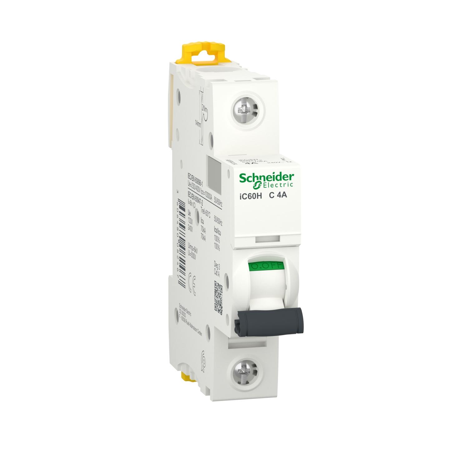 IC60H - miniature circuit breaker - 1P - 63A - C curve A9F84163
