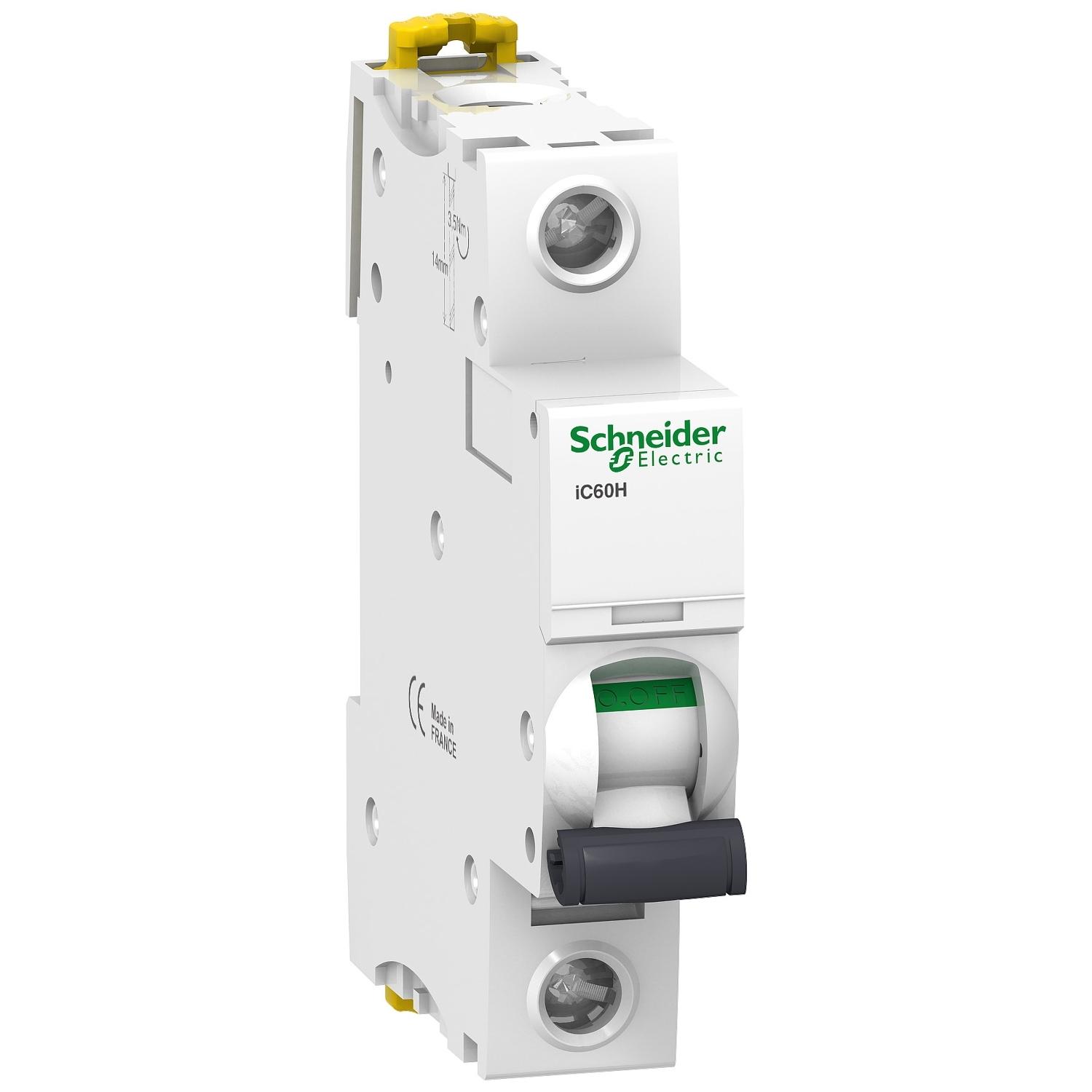 IC60H - miniature circuit breaker - 1P - 16A - C curve A9F84116