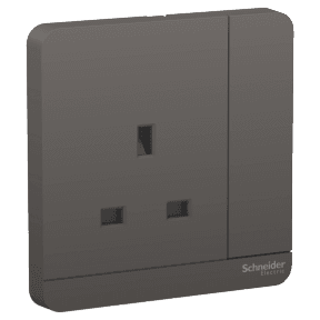 AvatarOn, switched socket, 3P, 13 A, 250 V, Dark Grey E8315_DG