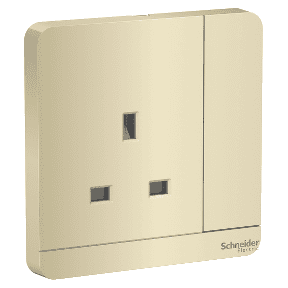AvatarOn, switched socket, 3P, 13 A, 250 V, Wine Gold E8315_WG