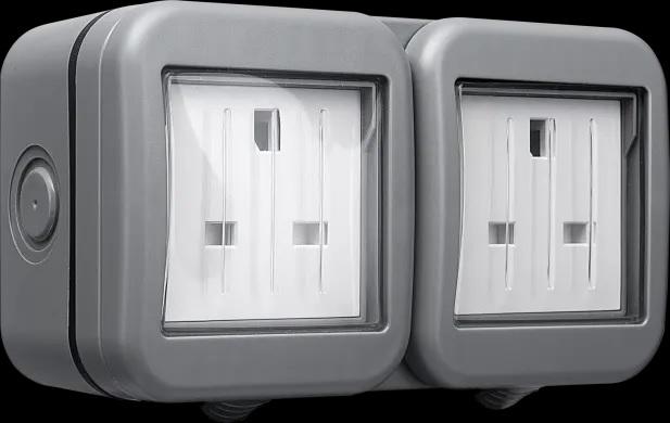 WPB24 - BG 13A DOUBLE WEATHER PROOF SOCKET UNSWITCHED