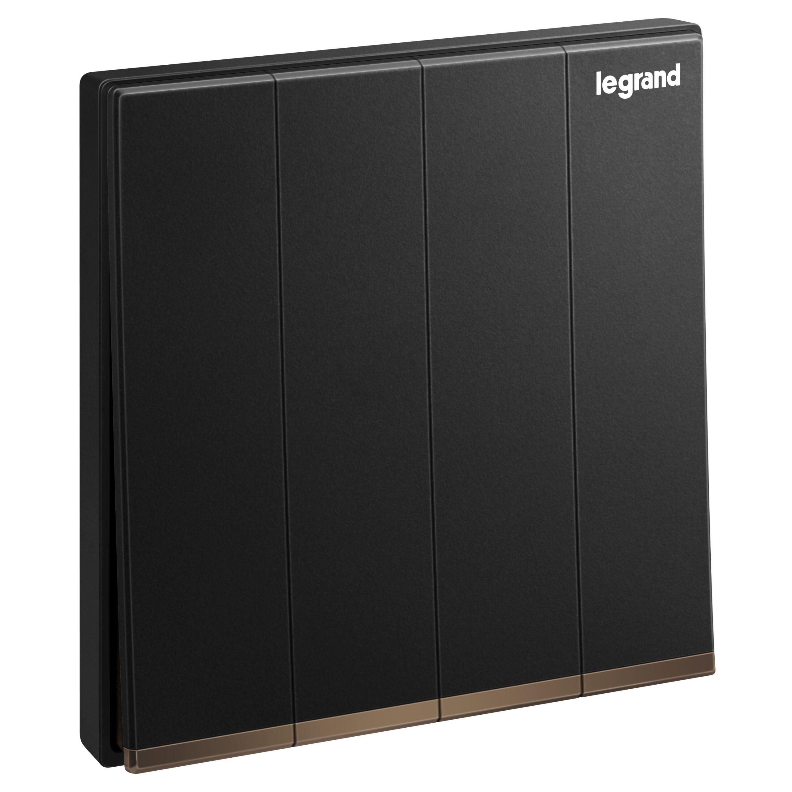 LEGRAND GALLION/MATTBLACK  4G 2W 16A SWITCH