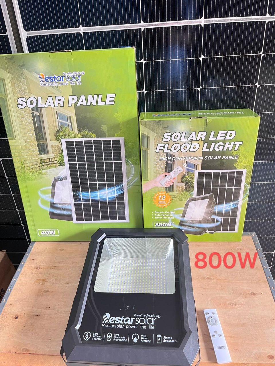 SOLAR FLOOD LIGHT 800W (all in one)