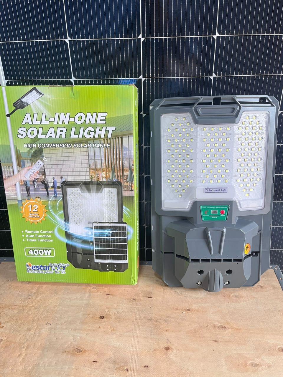 SOLAR STREET LIGHT 400W (all in one)