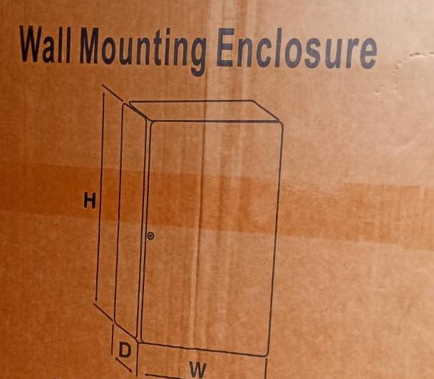 Wall Mounting Enclosure Model: H700xW600xD250