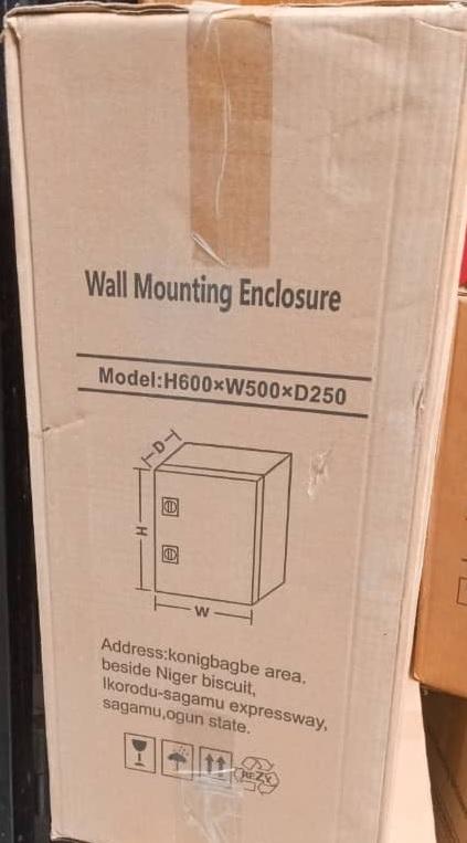 Wall Mounting Enclosure Model: H600xW500xD250