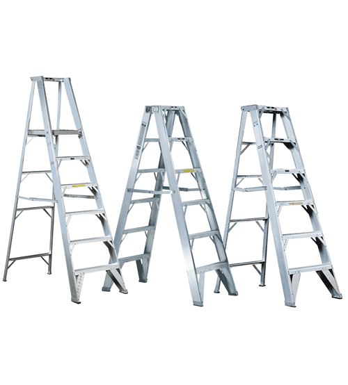 Aluminium Ladders With Self Supported Trestle-0