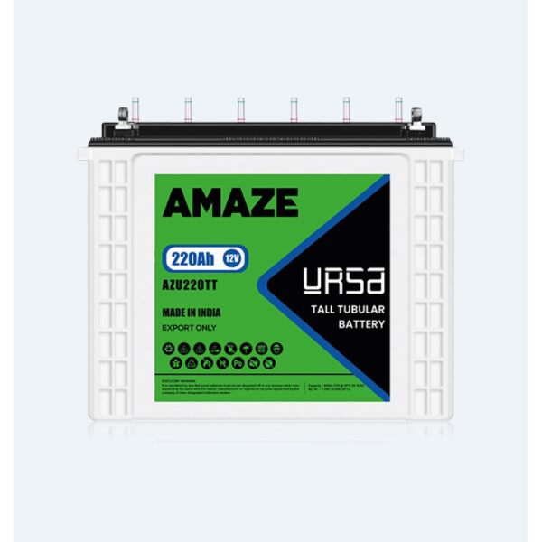 Amaze Tall Tubular 220Ah 12V Battery